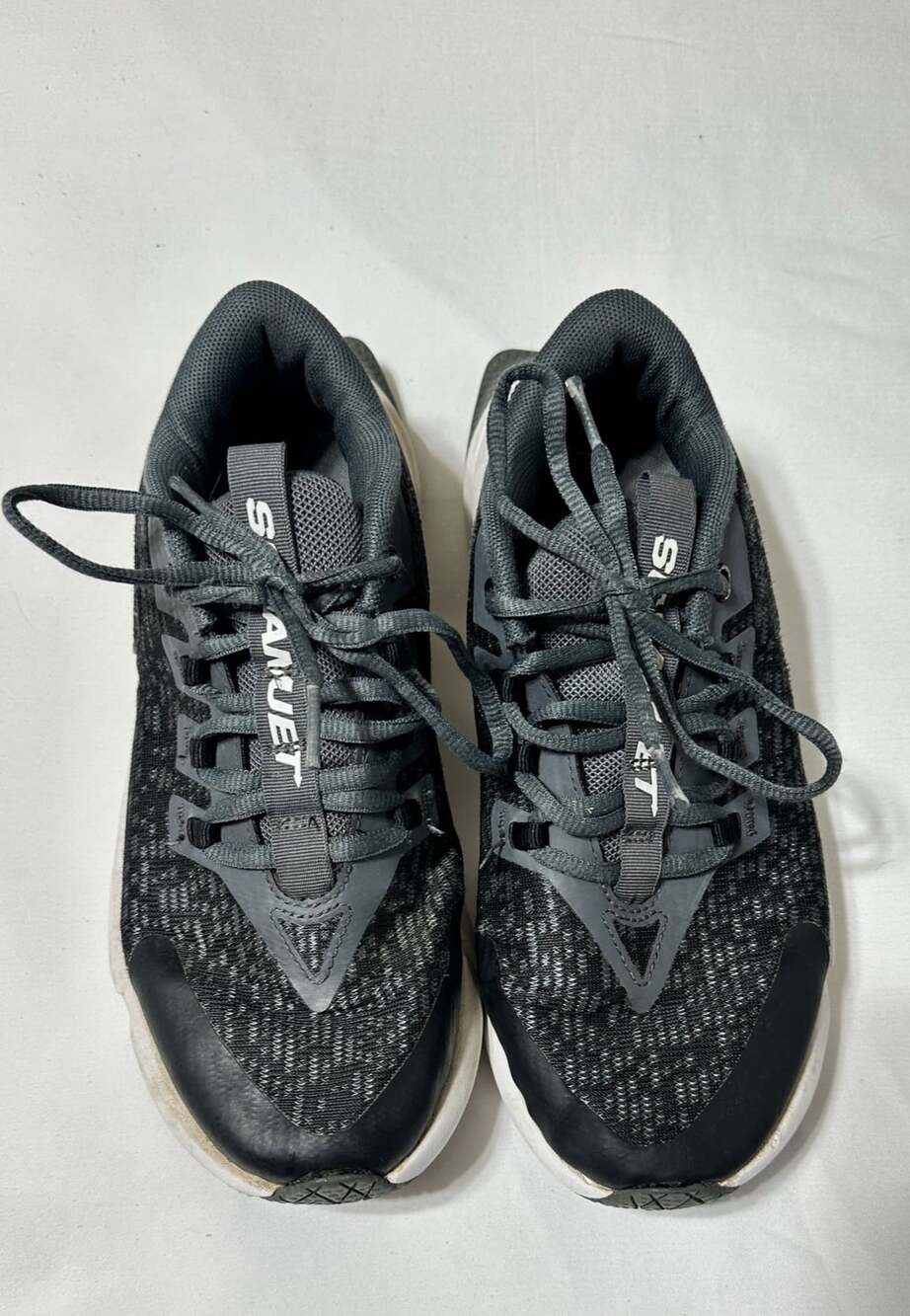 Under Armour Scramjet 5 Grade School GS Black Gray Running Shoes Size 5Y